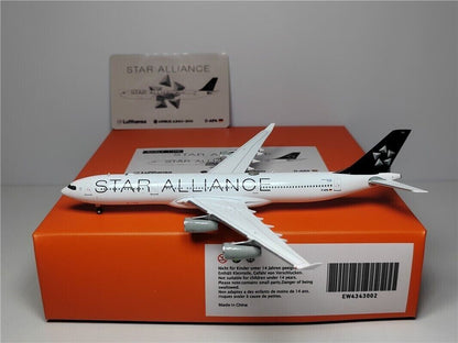 1:400 JC Wings Lufthansa STAR ALLIANCE AIRBUS A340-300 Airplane Diecast Model