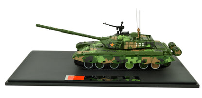 1:72 Chinese PLA ZTZ-99A Main Battle Tank Model Metal Diecast Armored Car 105
