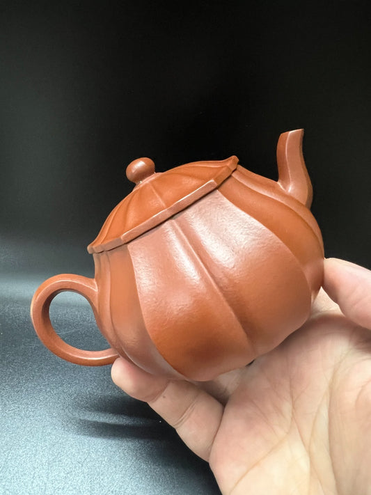 170cc chinese Yixing Handmade Zisha teapot Zhuni PanHu Gongfu Hu Tea Pot
