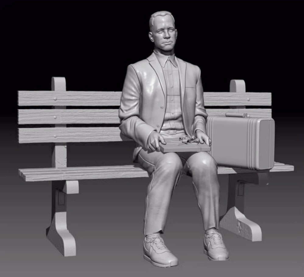 1/18 resin figure model kit Forrest Gump Unassembled Unpainted