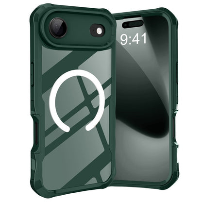 For iPhone 17/17Pro/ 17Air/17Pro Max Anti-slip Edge Tempered Glass Phone Case