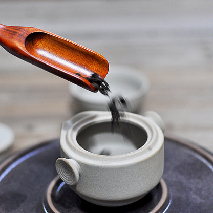 Portable Tea Set Ceramic Pottery Tea Pot With Infuser Holes Matching Tea Cup New