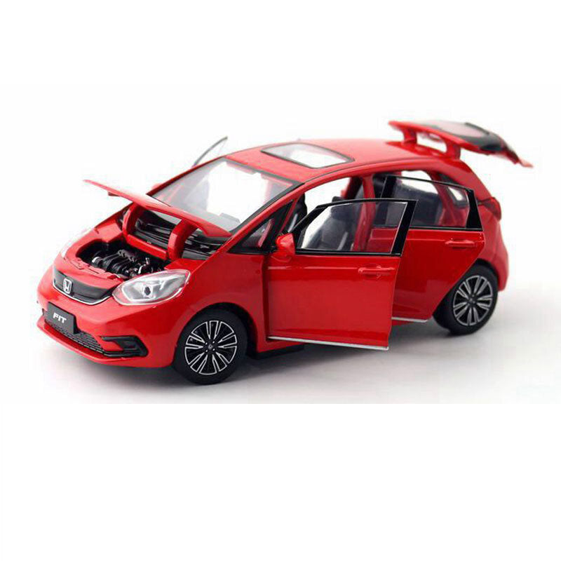 1/32 Scale Honda Fit Model Car Diecast Toy Vehicle Kids Toys for Boys Gifts Red