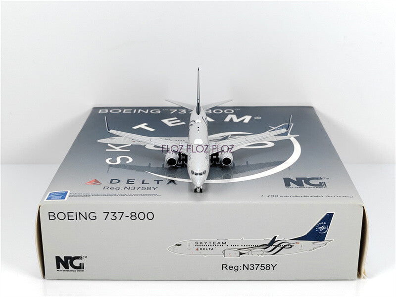 NG Models for Delta Skyteam for Boeing B737-800 N3758Y 1:400 Aircraft Model