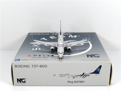 NG Models for Delta Skyteam for Boeing B737-800 N3758Y 1:400 Aircraft Model