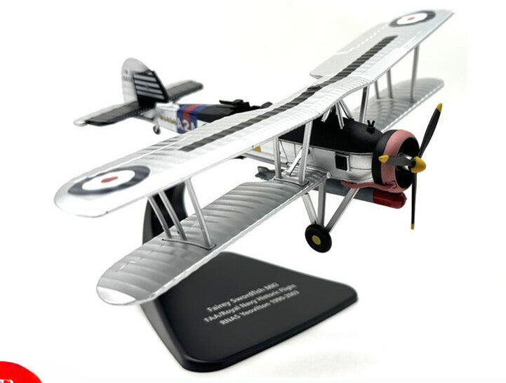 1/72 Swordfish Biplane WWII Fighter Alloy Model Aircraft Collectible