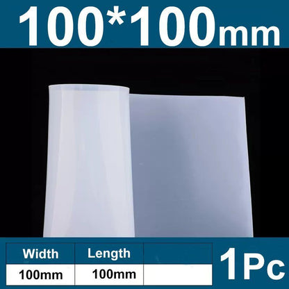Rubber Sheet Translucent Silicone Transparent Tear Resistance Mat Home DIY Craft