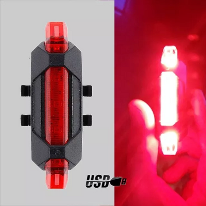 2 Set USB Rechargeable LED Bicycle Headlight Bike Front Rear Lamp Cycling Light