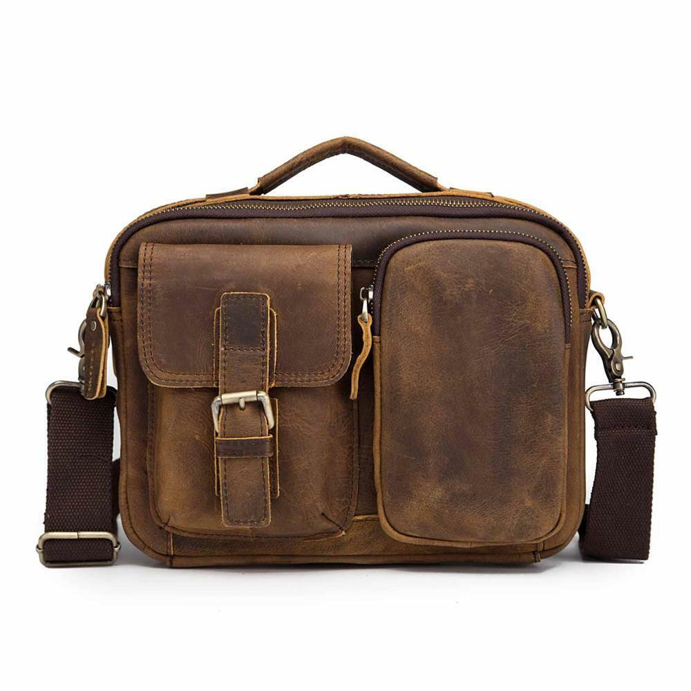 Quality Leather Male One Shoulder Messenger Bag Fashion Cross-body Bag