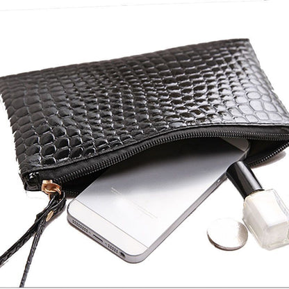 Cosmetic Bag Zipper Small Makeup Bag Traveling Cosmetics Clutch Purse Organizer