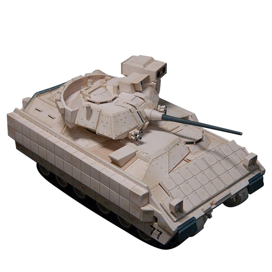 DIY US M2 Bradley Infantry Fighting Vehicle Paper Model 1:43 Handmade Model