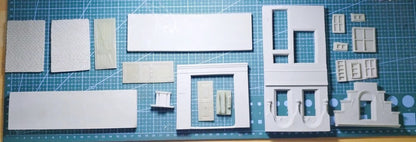 1/35 resin figures model Scene Architecture of Old Town in the United States