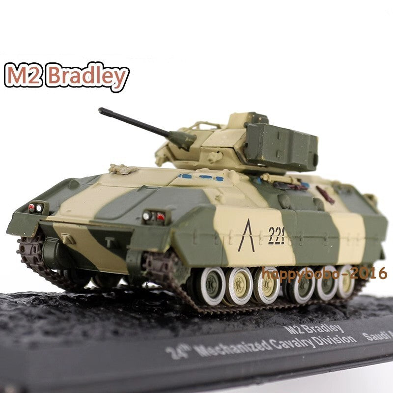 1/72 US M2 Bradley Infantry Fighting Vehicle Army Armored Vehicle Tank Model