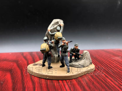 1/72 German Mountain Infantry Finished Product handprinted soilder Model