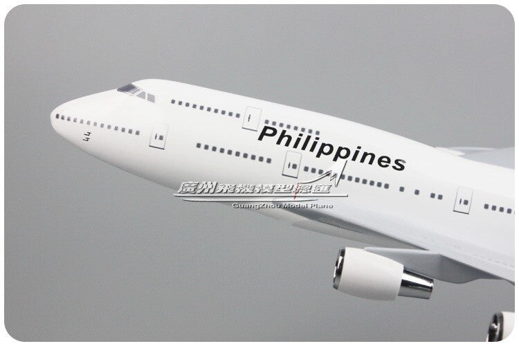 47CM 1:150 Philippines BOEING 747-400 RP-C7472 Passenger Airplane Resin Model