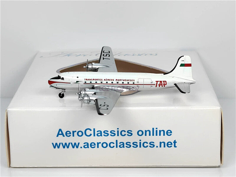 AeroClassics TAP Air Portugal DC-4 CS-TSC 1:400 Aircraft Pre-built Model
