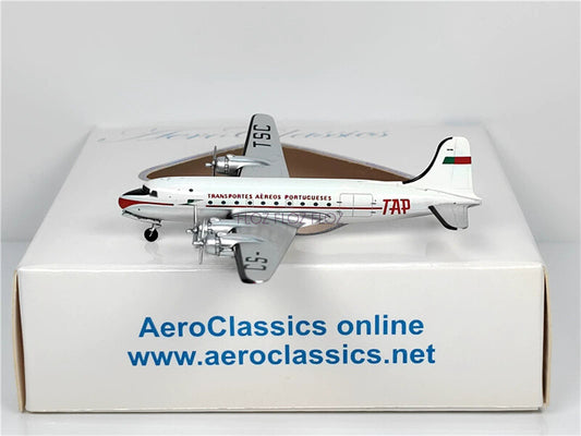 AeroClassics TAP Air Portugal DC-4 CS-TSC 1:400 Aircraft Pre-built Model
