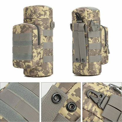 Outdoors Water Bottle Bag Tactical Climbing Camping Hiking Hunting Pouch 27*10cm