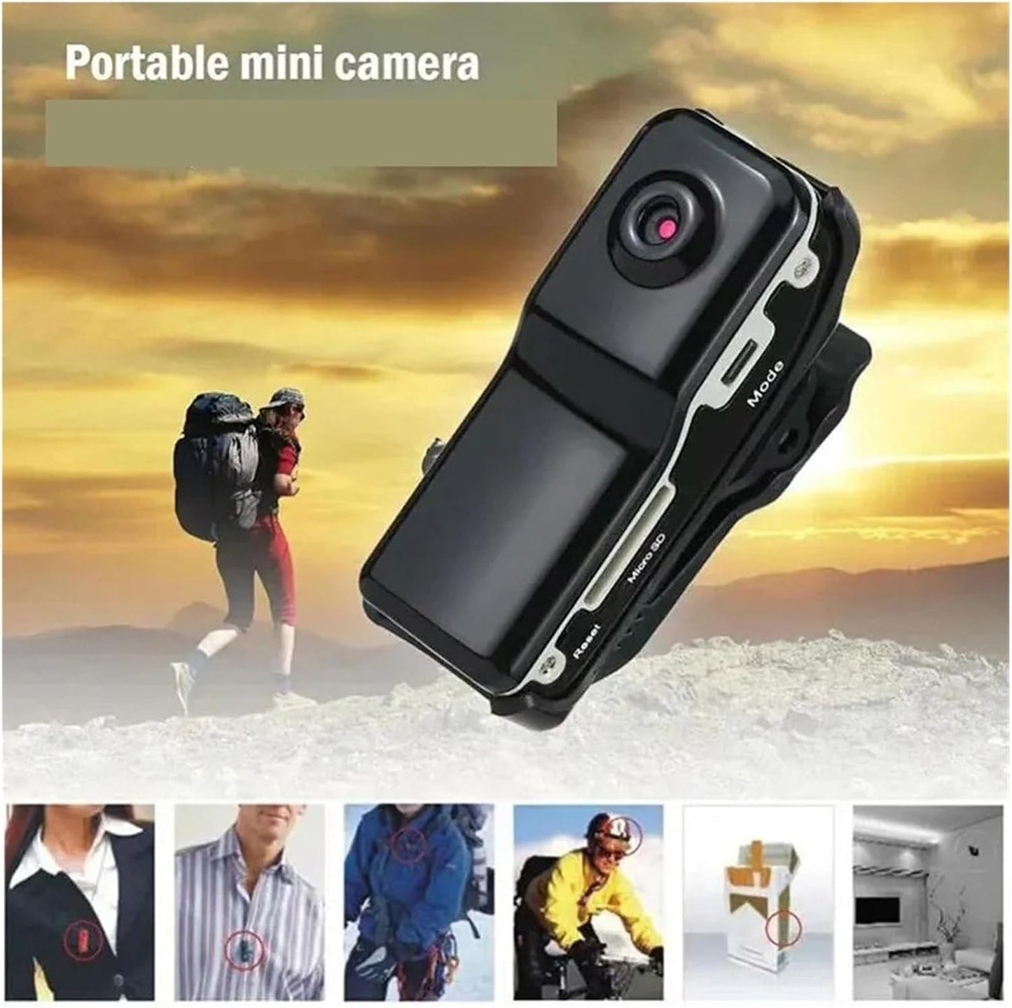 Mini Police Body Camera HD 1080P Video DVR Clip IR Night Cam Camcorder US