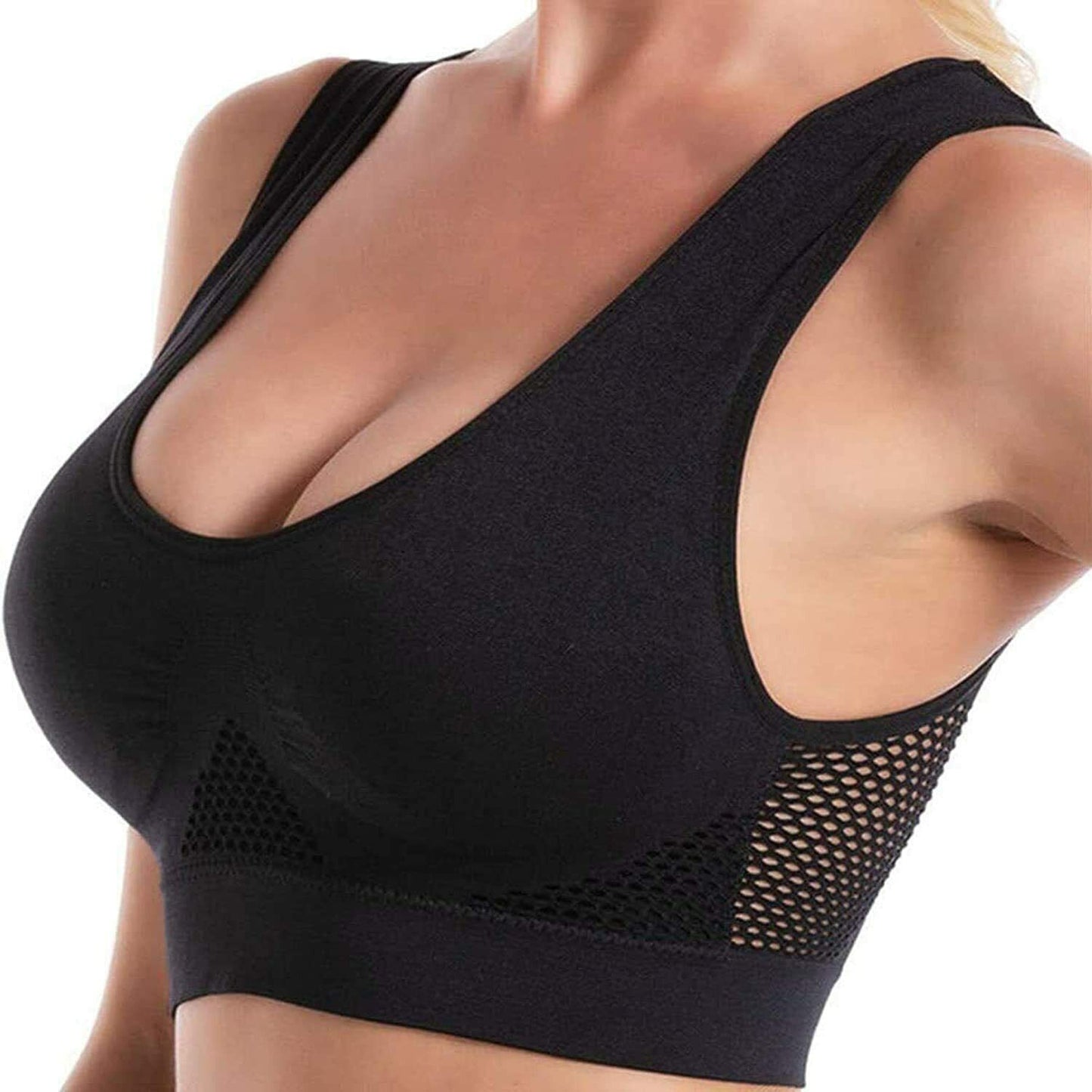 Women's Seamless Air Permeable Cooling Comfort Bra
