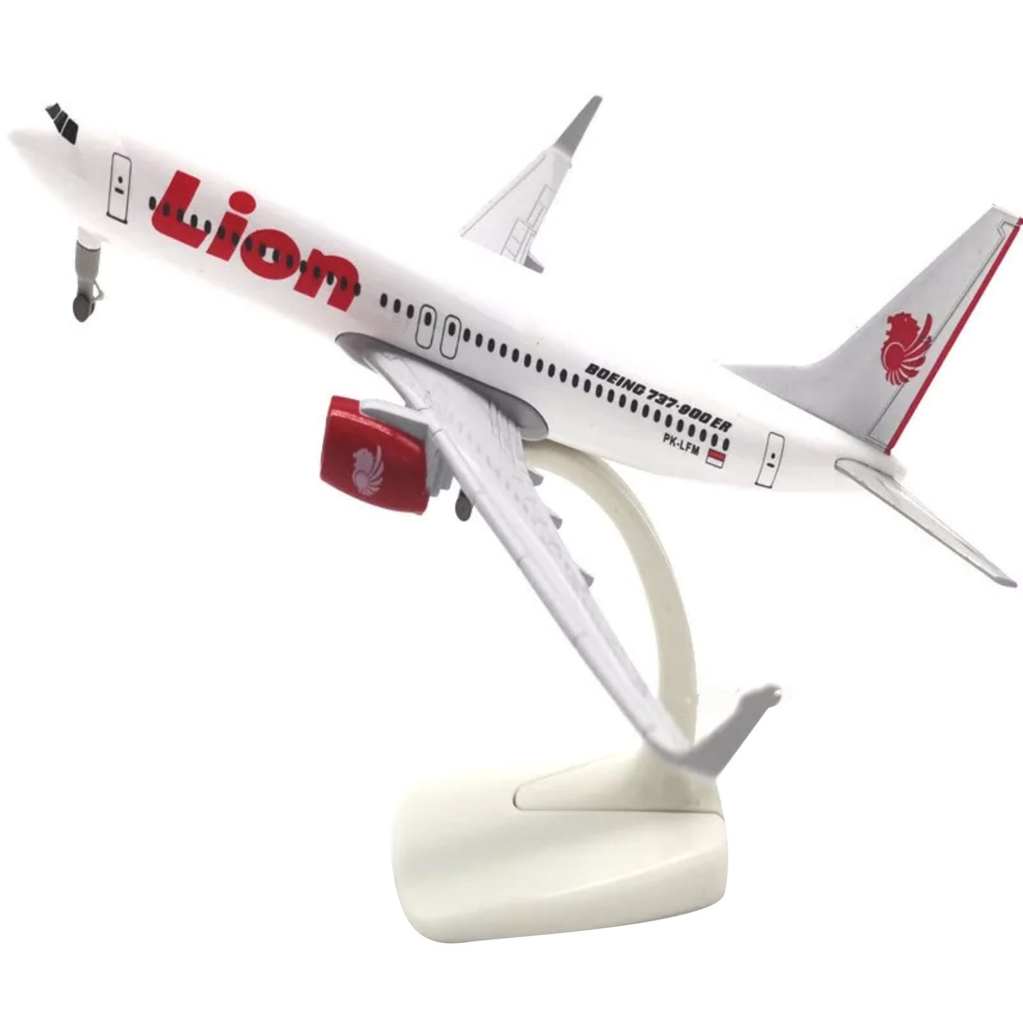 1:350 Diecast Alloy Lion Air B737 Airplane Aircraft Model With Display Stand