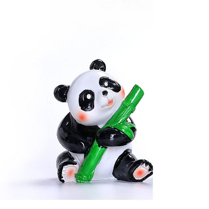 Color Changing Panda Resin Tea Pet 8.8cm 3.4in Tea Play Kung Fu Tea Tray Decor