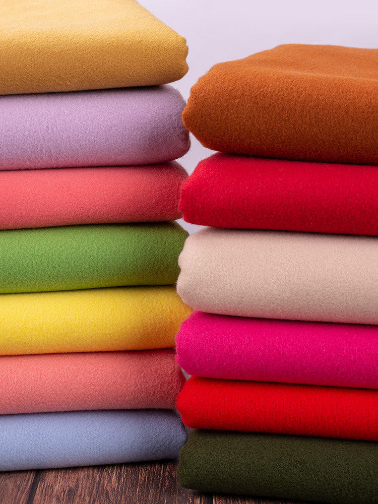 Fall Thick Solid Cashmere Imitation Wool Cloth Diy Coat Woollen Fabric Wide 57"