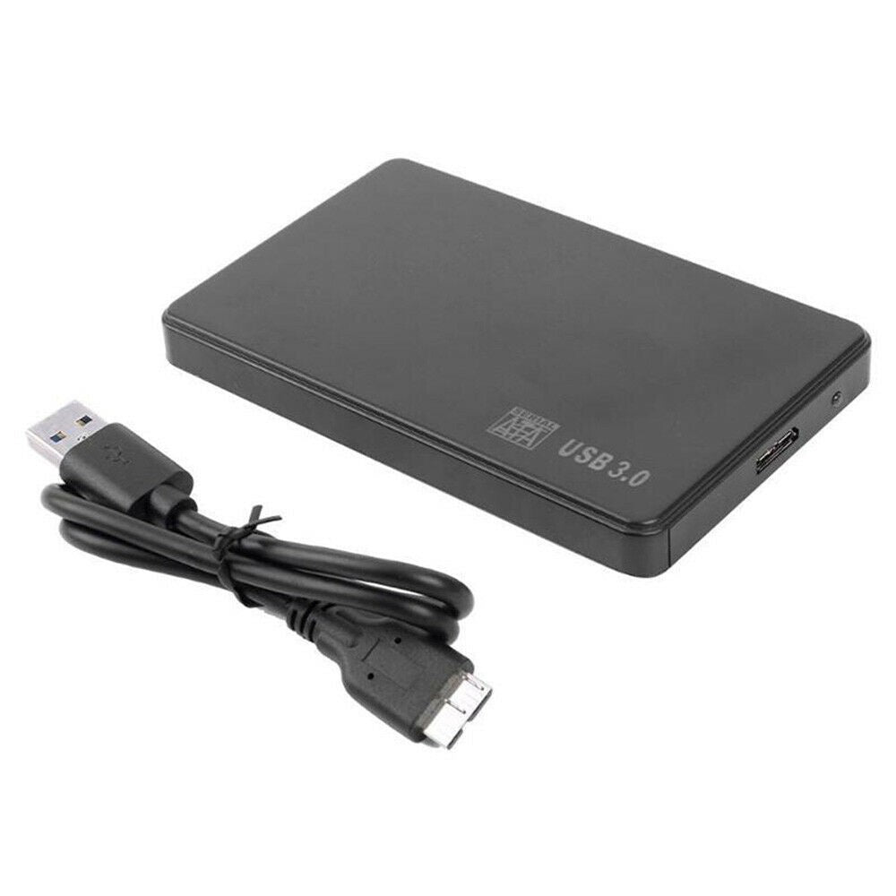 USB 3.0 Portable External Hard Drive Disk Slim SATA Storage Device Case