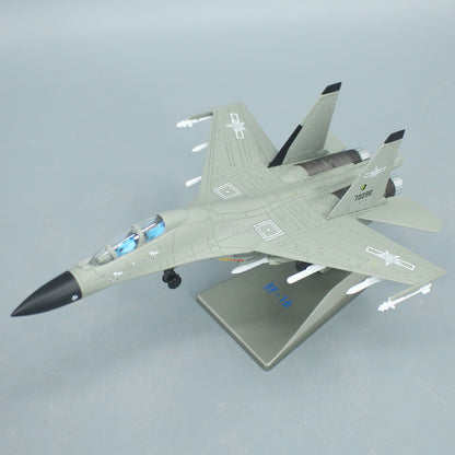 1:100 22CM J-16 Fighter Plane Airplane Zhuhai Air Show Diecast Military Model