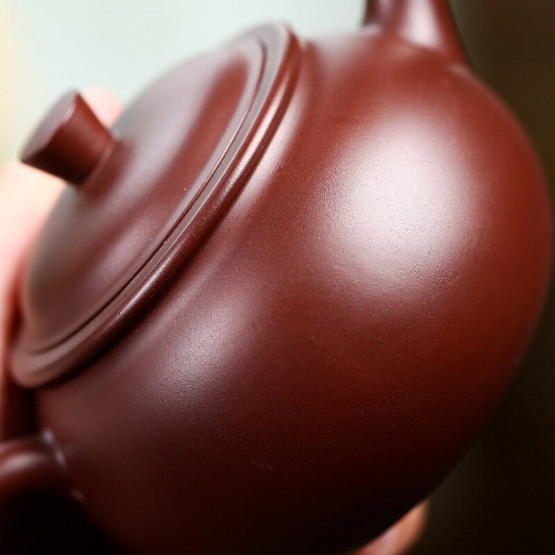 China Tea Pot Marked 7 Infuser Holes Real Yixing Zisha Purple Zhu Clay Pot 210ml