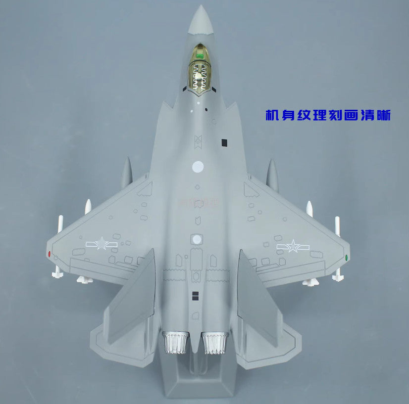 1:100 AVIC J-35A Fighter Carrier-based Aircraft Diecast Military Airplane Model
