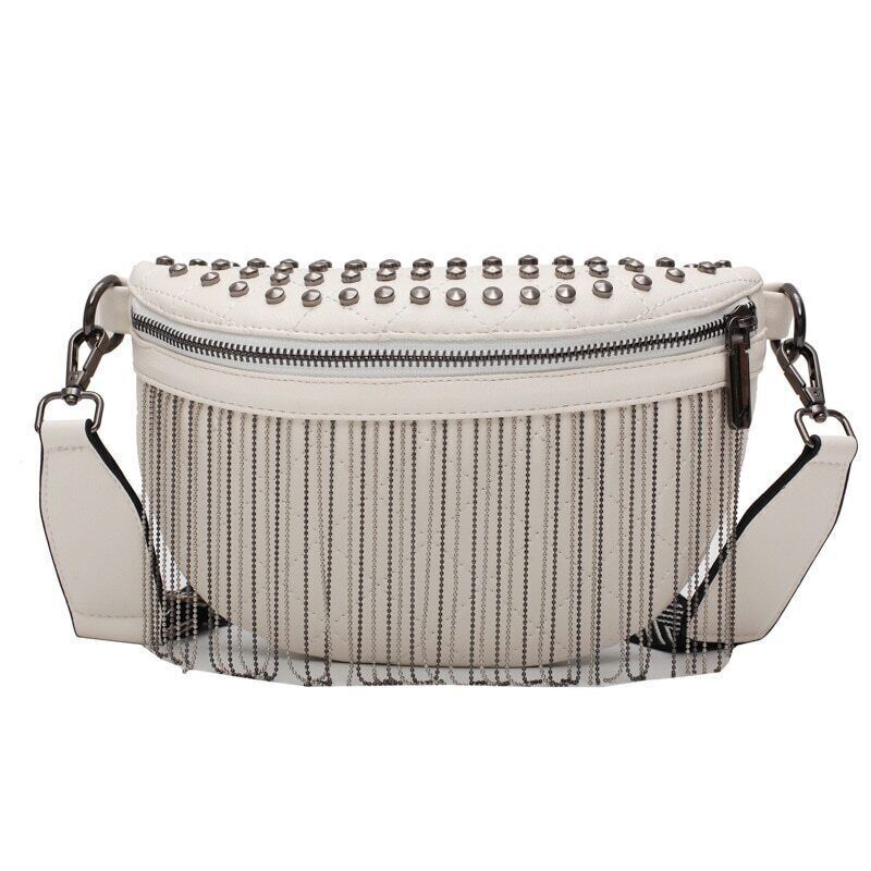Tassel Leather Crossbody Chest Bag Women Waist Bag Woman Chest Bag Travel Pack