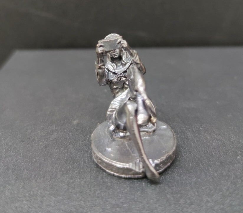 Black Brass Gaming Girl Statue Art Beauty Model Artwork Decor