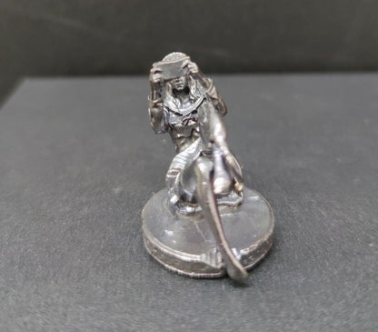 Black Brass Gaming Girl Statue Art Beauty Model Artwork Decor