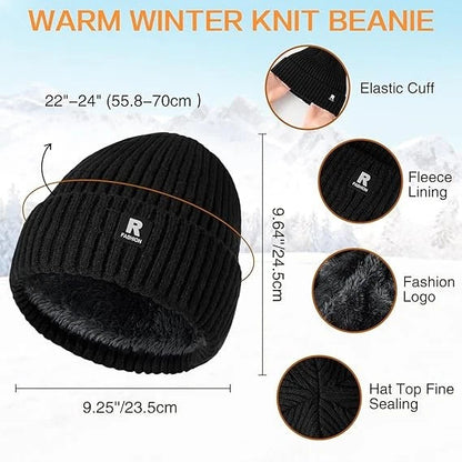 2PCS Military Tactical Skull Cap Winter Warm Fleece Windproof Ski Beanie Hats