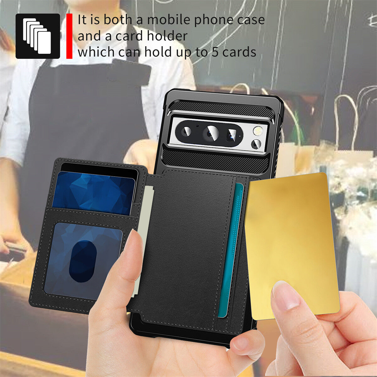 For Google Pixel 8 7 Pro Pixel 8 7 PU Leather Flip Wallet Cover with Card Holder