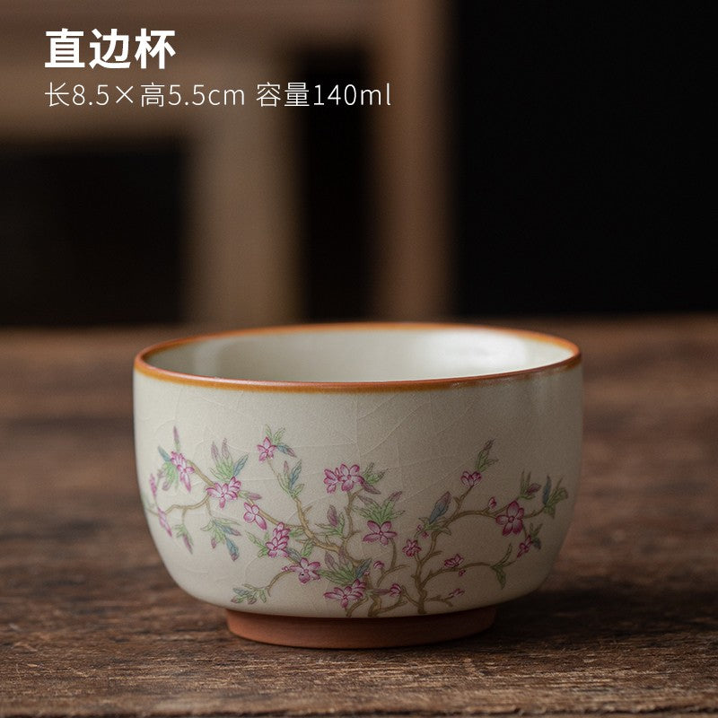 1pc Ru Kiln Master Cup Single Cup Tea Cup Ceramic Tea Cup