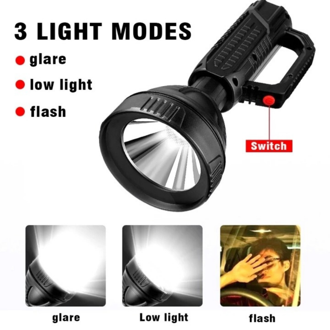 Lamparas de Mano Recargables USB Linternas LED Alta Potencia 6000 High Lumens