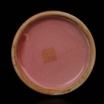 4.8" Chinese Famille Porcelain Colour Enamels Lotus Flower Brush Pot Pen Holder