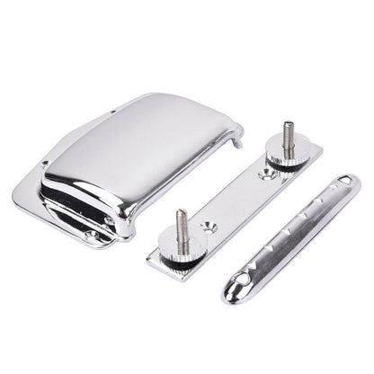 Fixed Bridge+Tailpiece Cover Protector Set For Teisco Vintage Electric Guitar