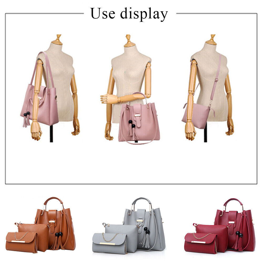 Fashion Women Bags Set 3pcs Large Casual Bags PU Leather Ladies Shoulder Bag* ಇ