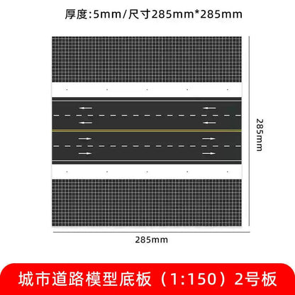 1/150 Building Model City Road Building DIY Scene Display Model Gifts