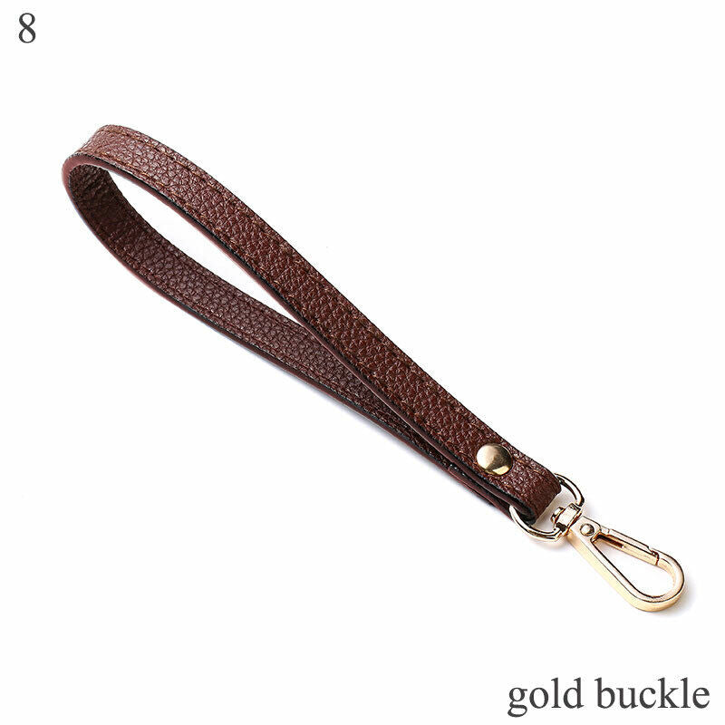 PU Leather Wallet Strap Replaceable Handbag Metal Bag Wrist Strap Key Belt