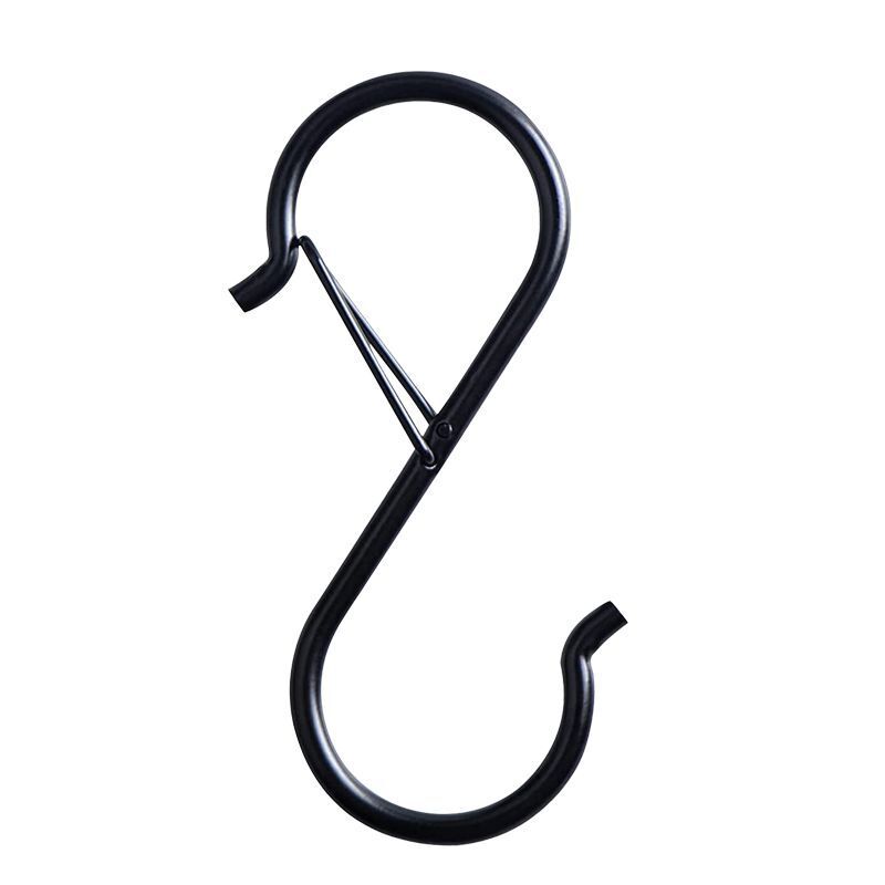 Hanging Hooks 10-100Pcs Metal S-Shaped Hanger Heavy Duty Clasp Pot Storage Rack