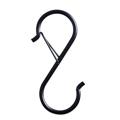 Hanging Hooks 10-100Pcs Metal S-Shaped Hanger Heavy Duty Clasp Pot Storage Rack