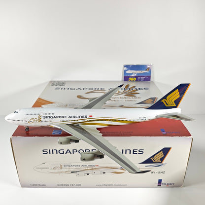1:200 InFlight Singapore Airlines B747-400 9V-SMZ Airplane Diecast Plane Model