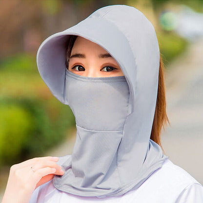 Women Summer Sun Hat Version Hat Wide Brim Neck Cover Hat Anti-UV