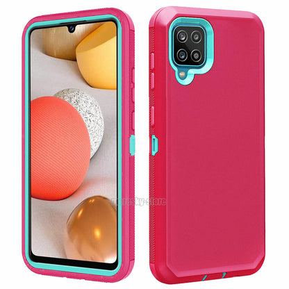 For Samsung Galaxy A42 5G Shockproof Rugged Rubber Case Phone Cover + Stylus
