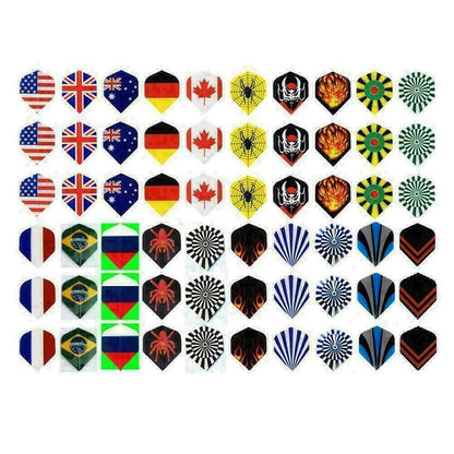 60Pcs Flight Dart Flights in 20 Patterns Nice T4D4 Darts Profe Flying Y0M3 Y5O4