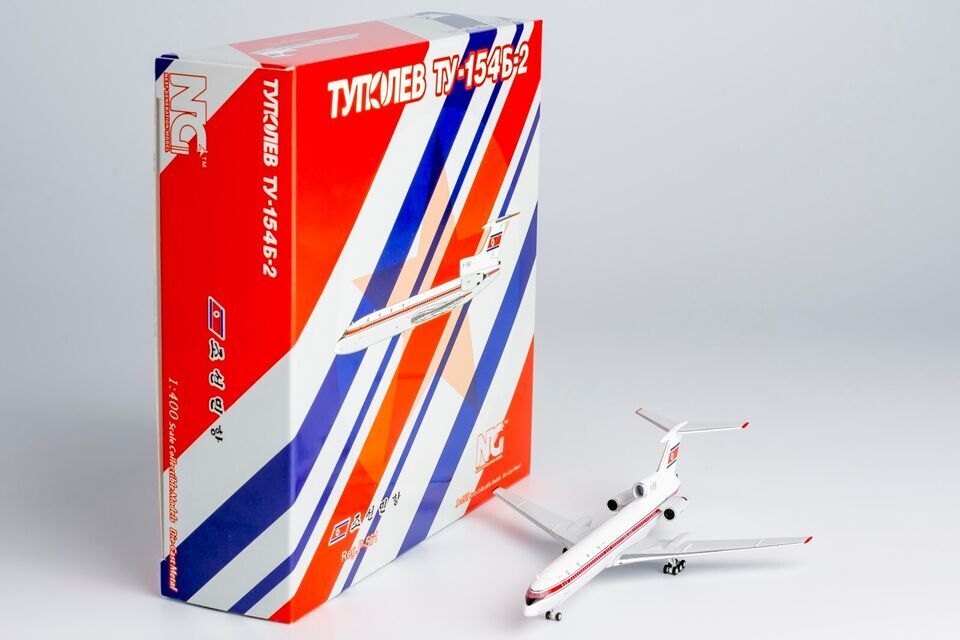 1:400 NG Model Chosonminhang Tupolev TU-154B Airplane Diecast Aircraft Model